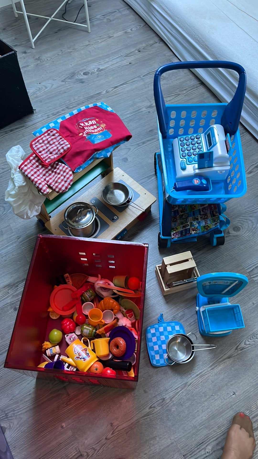 Keukentje, keukenspullen en winkel spullen, Ophalen, Gebruikt, Speelkeuken-accessoire