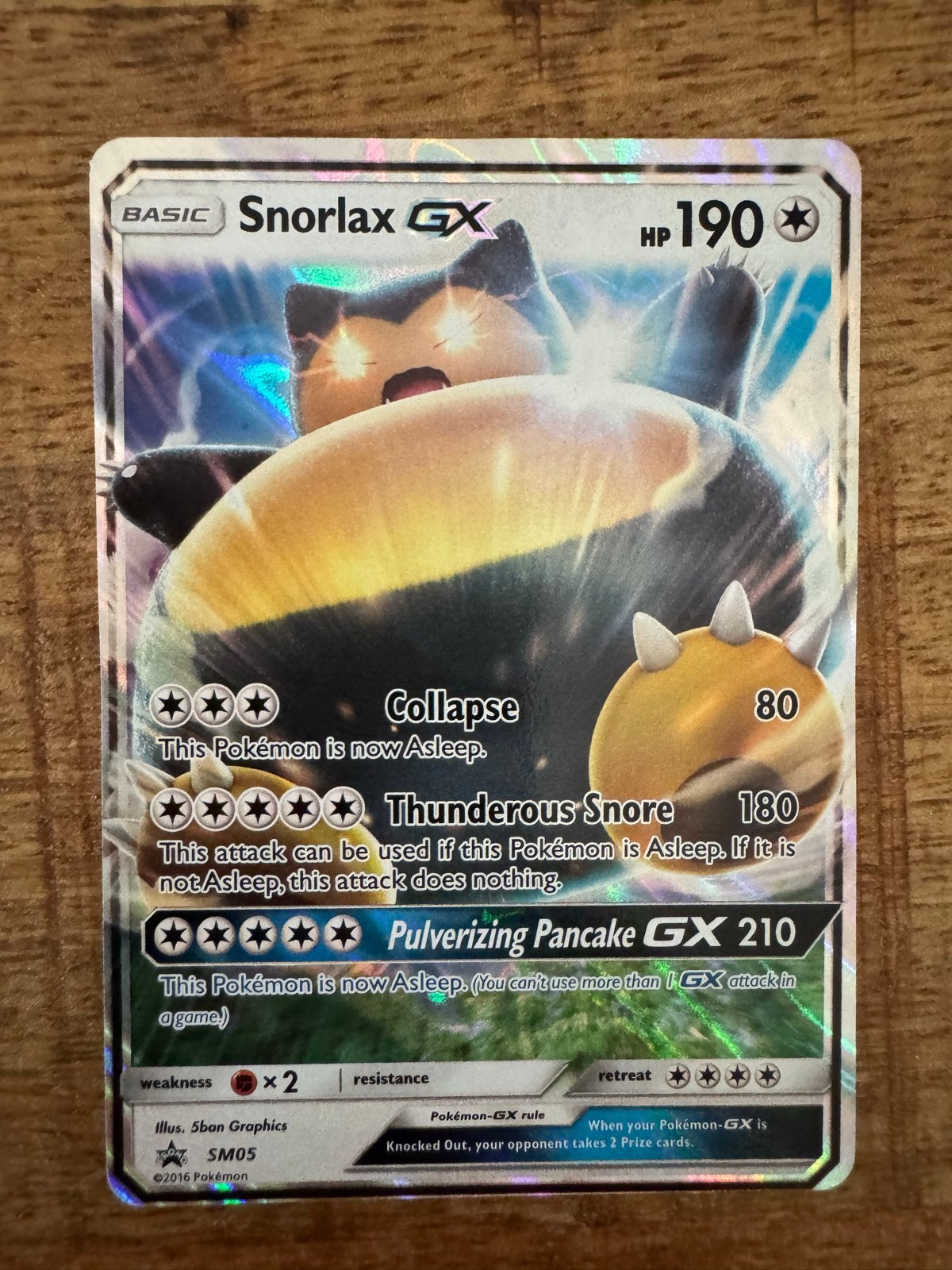 Pokémon Kaart Snorlax GX SM05 Full Art, Hobby en Vrije tijd, Ophalen of Verzenden, Losse kaart, Foil