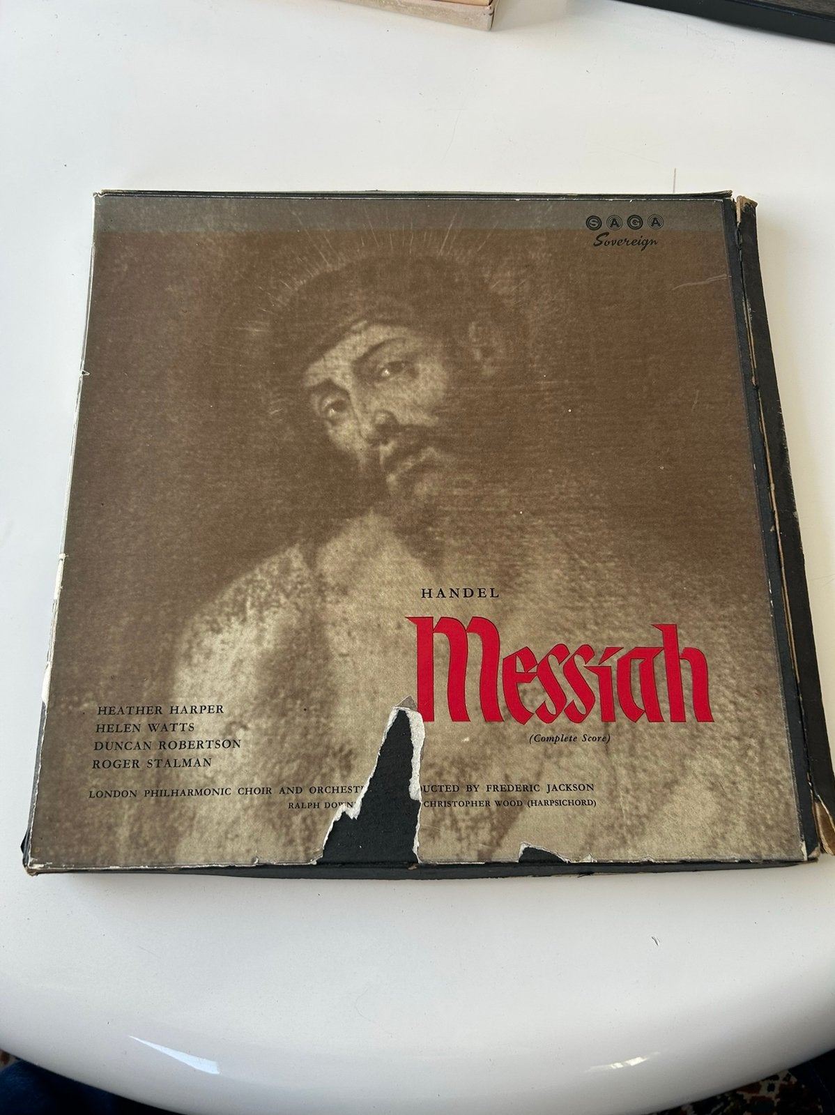 Handel - Messiah (Complete Score) LP Boxset, Cd's en Dvd's, Vinyl | Klassiek, Gebruikt, Orkest of Ballet, Boxset, Barok, 12 inch