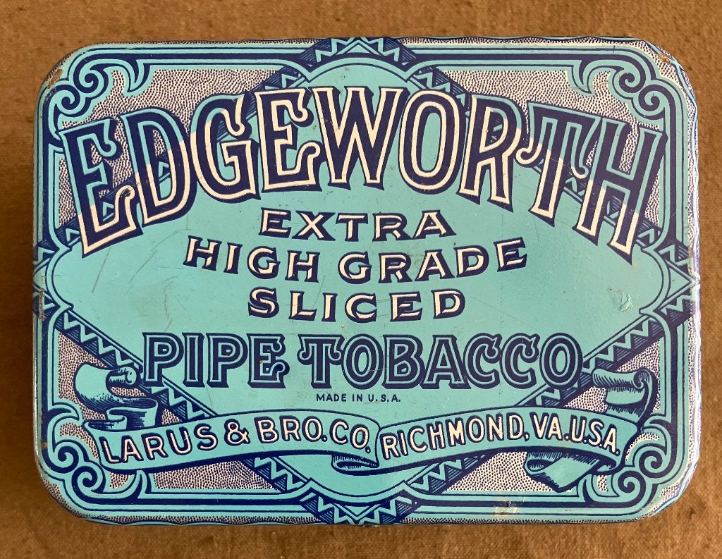 US WW2 - Edgeworth Pipe Tobacco - Tin, Ophalen of Verzenden, Landmacht, Amerika, Overige typen