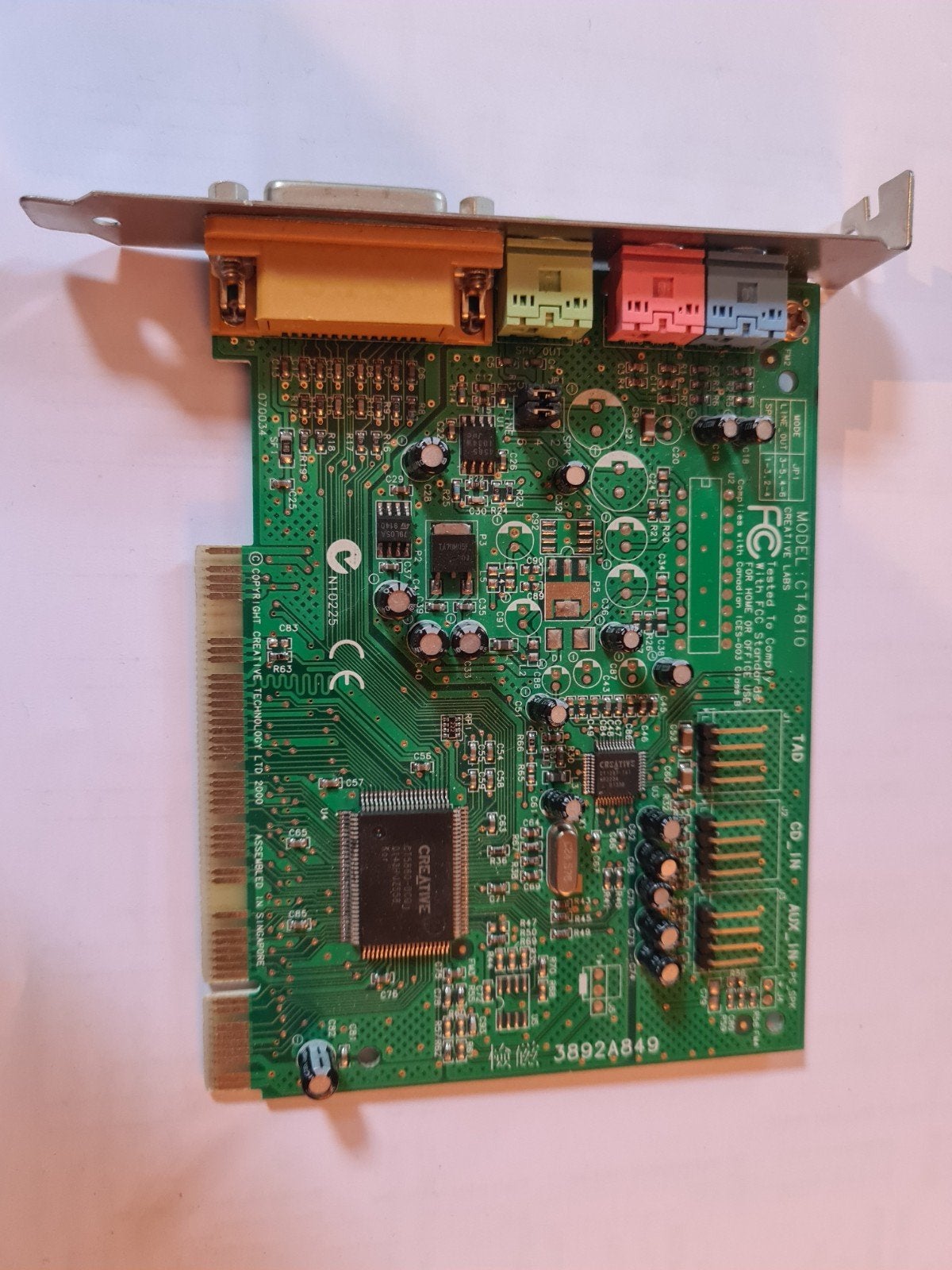 Creative PCI Sound Blaster Geluidskaart, Computers en Software, Ophalen of Verzenden, Gebruikt, Intern, Creative
