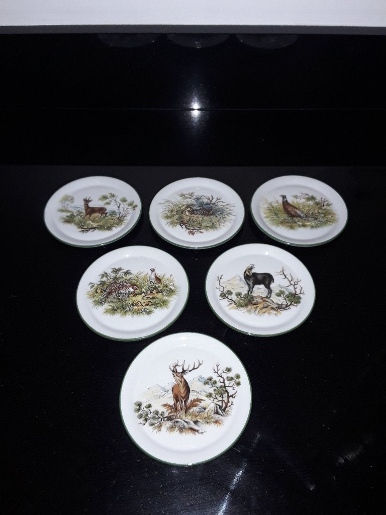 6 Seltman porseleinen onderzetters met Wild decor, Antiek en Kunst, Verzenden