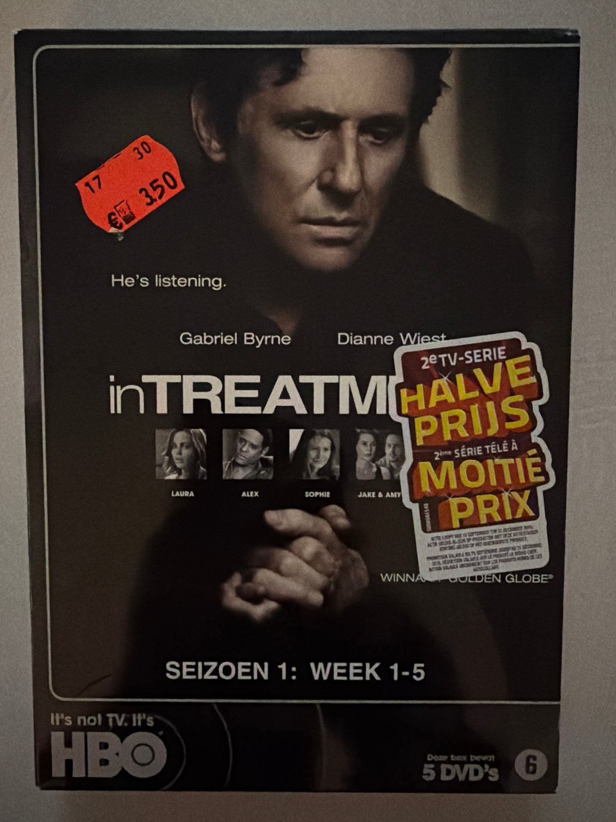 In Treatment - Seizoen 1: Week 1-5 (5 DVD's), Seizoen 1, Nederlands, Drama, Ophalen of Verzenden