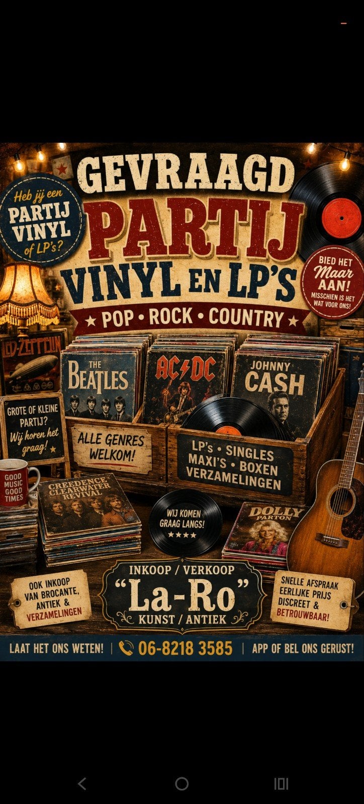 Gevraagd: Partij Vinyl en LP's - Alle Genres Welkom!, Cd's en Dvd's, Vinyl | Pop, LP, Gebruikt, Overige genres, Ophalen of Verzenden