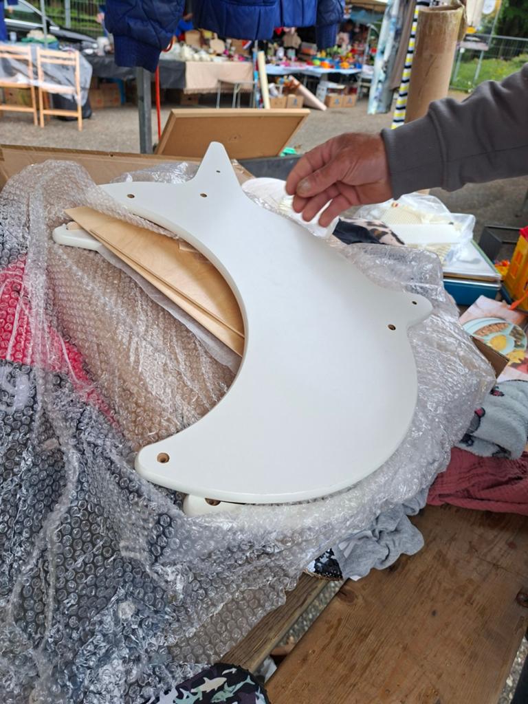 Nieuwe houten poppenwagen wit - Kinderfeets, Ophalen of Verzenden, Nieuw, Overige typen