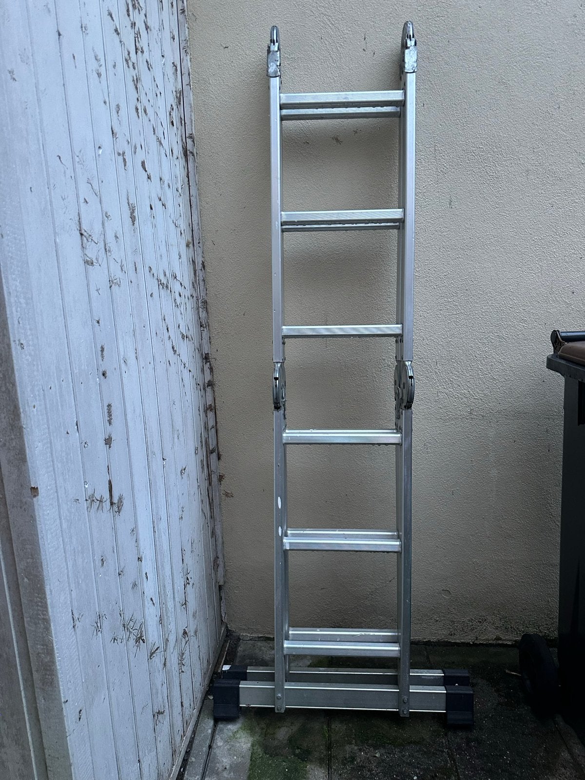 Opvouwbare aluminium ladder - Handig en compact, Ophalen, Gebruikt, Ladder, Opvouwbaar of Inschuifbaar