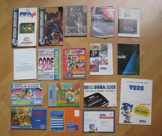 Sega boekjes Megadrive Saturn Dreamcast Gamegear manual, Gebruikt, Overige genres, 1 speler, Ophalen of Verzenden