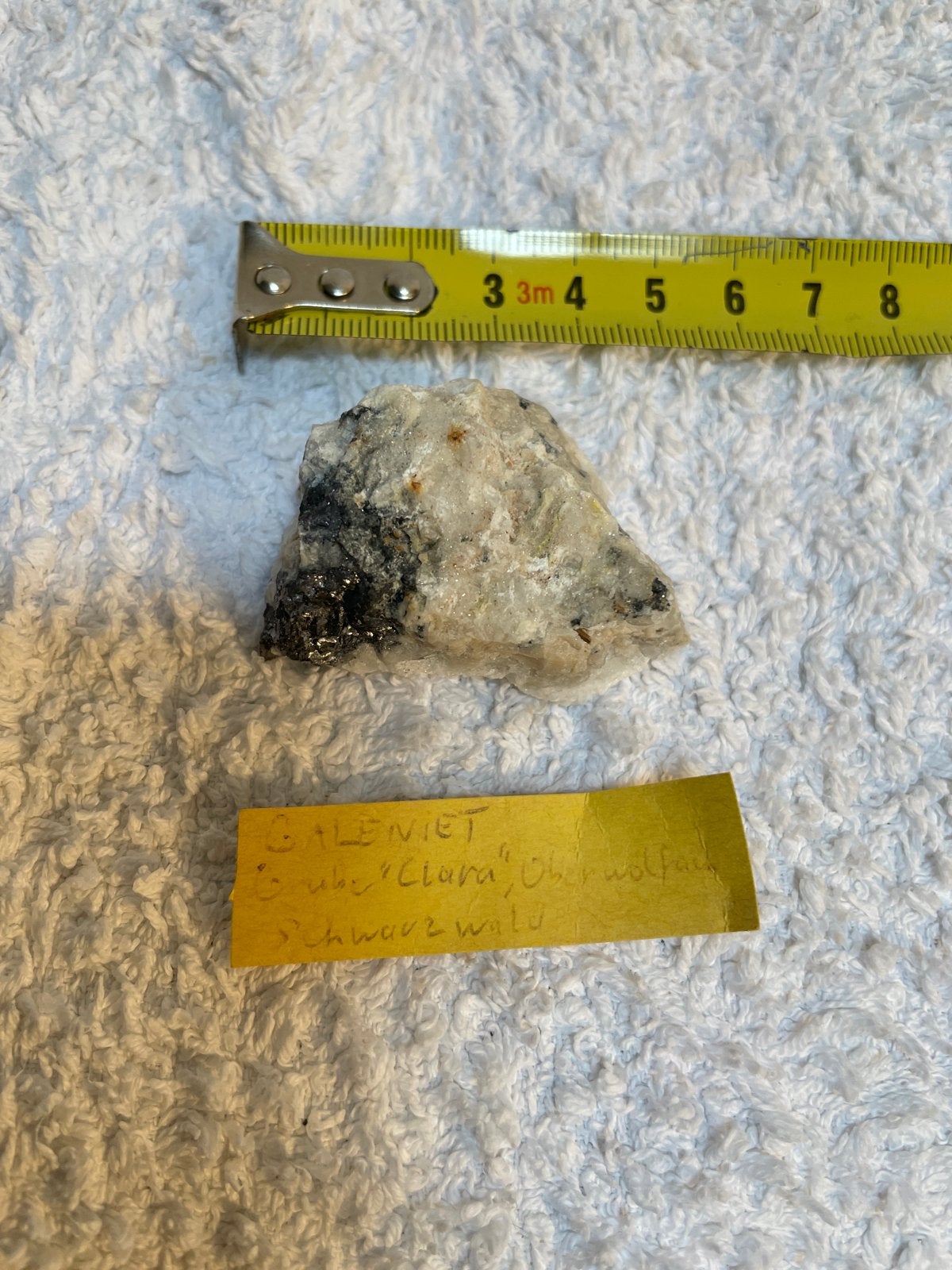Galeniet mineraal uit Grube Clara, Oberwolfach, Schwarzwald, Ophalen of Verzenden, Mineraal