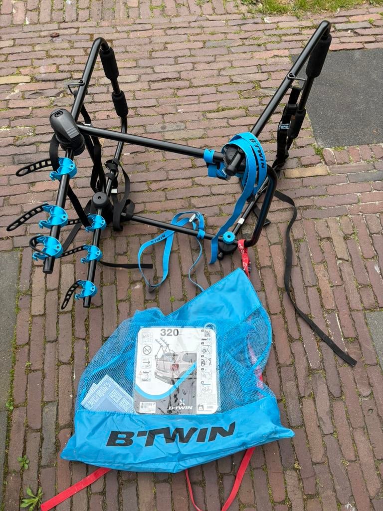 Nette fietsendrager voor 3 fietsen, 3 fietsen of meer, Gebruikt, Elektrische fiets, Achterklepdrager