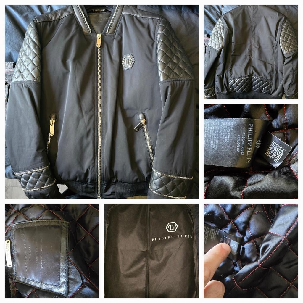 Philipp Plein Herenjas zwart, Ophalen of Verzenden, Zo goed als nieuw, Zwart