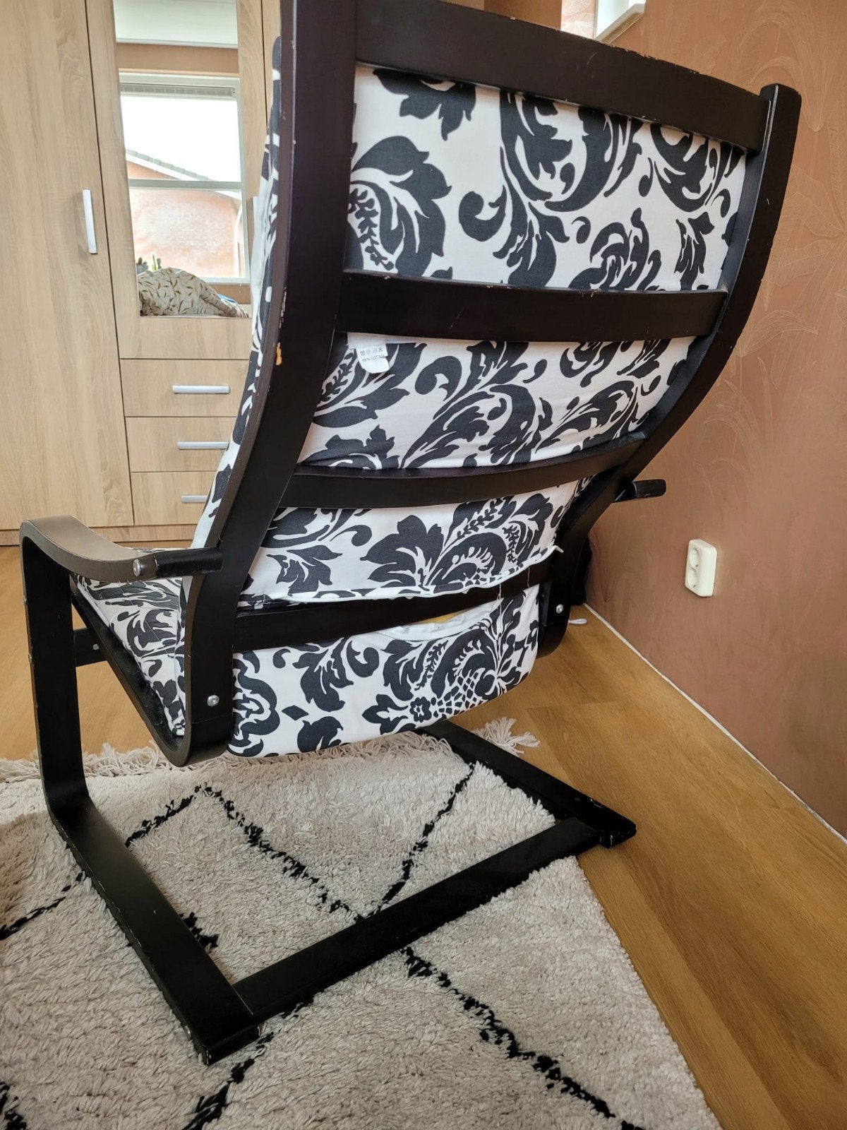 Ikea stoel, Ophalen, Gebruikt, Zwart, Stof