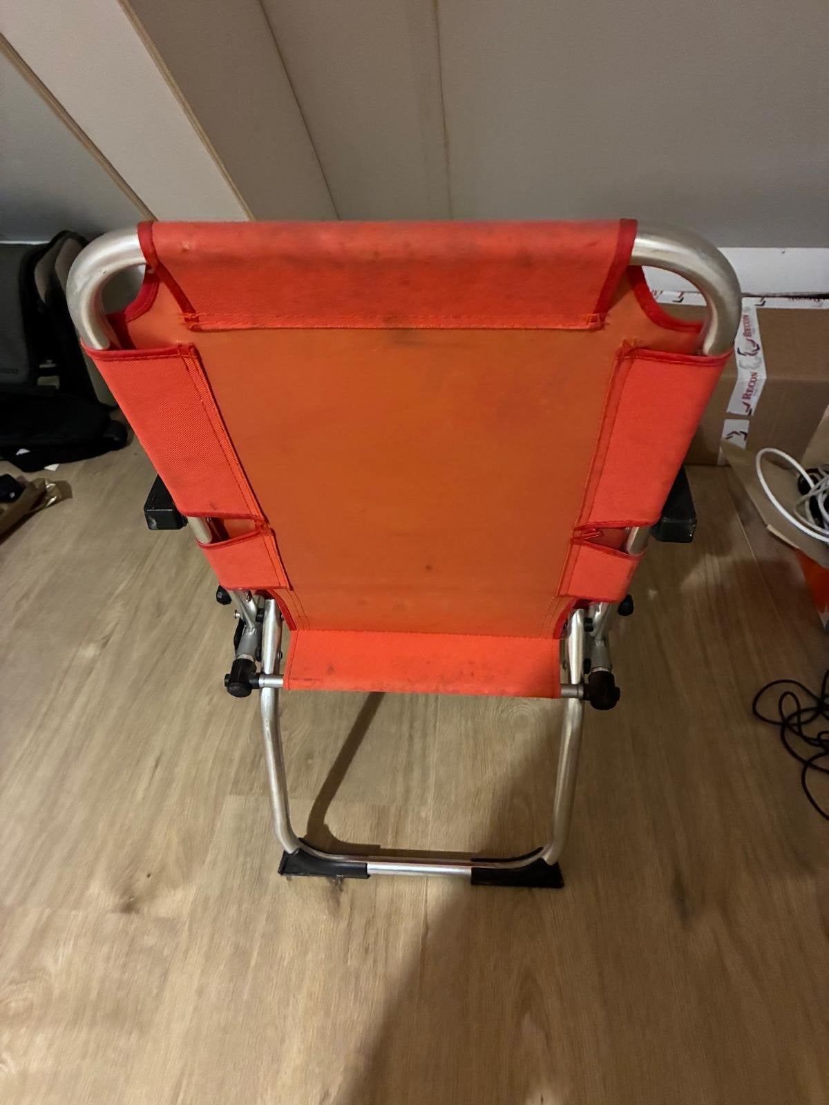 Bo-Camp Campingstoel - Oranje, Verstelbaar, Ophalen of Verzenden, Gebruikt, Campingstoel