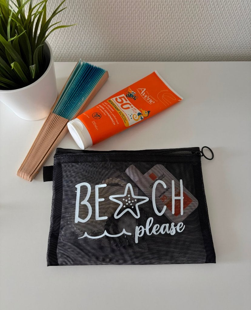 Beach toiletry bag/strand toilettas, Verzenden, Nieuw, Zwart, Dame