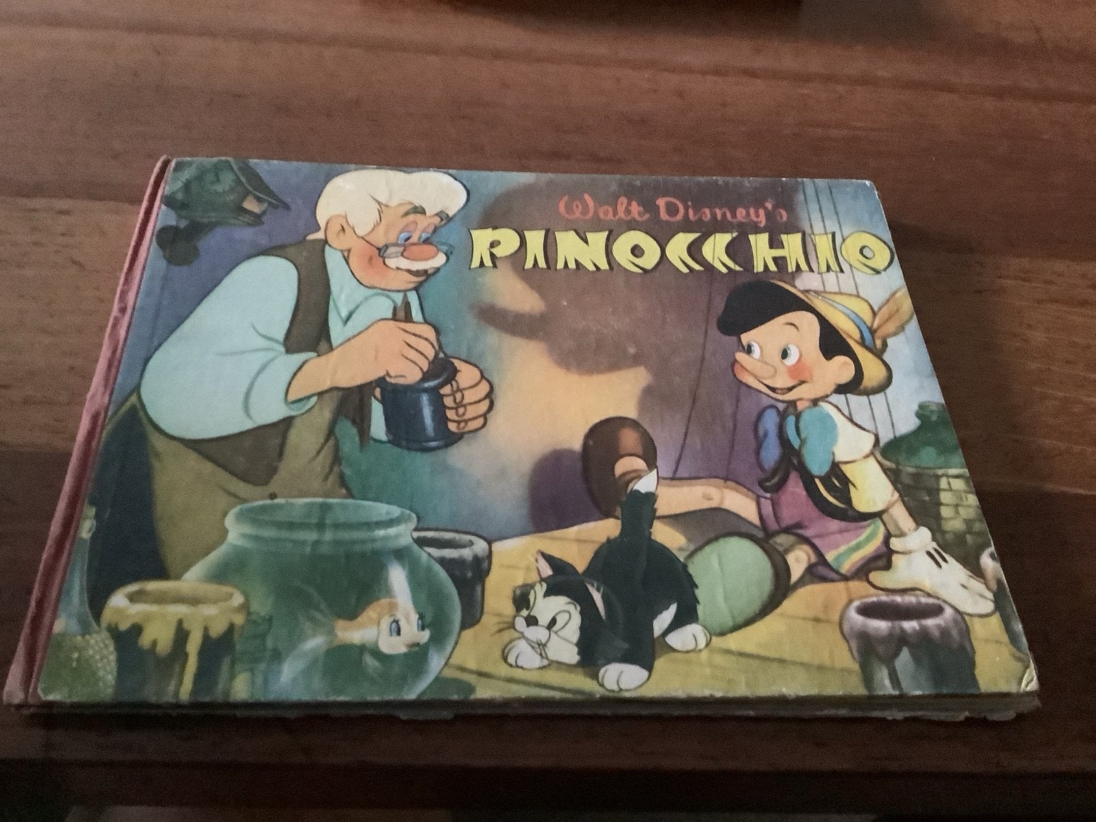 Walt Disney's Pinocchio - Vintage Plaatjesboek (niet complee, Boeken, Tijdschriften en Kranten, Ophalen of Verzenden, Gelezen