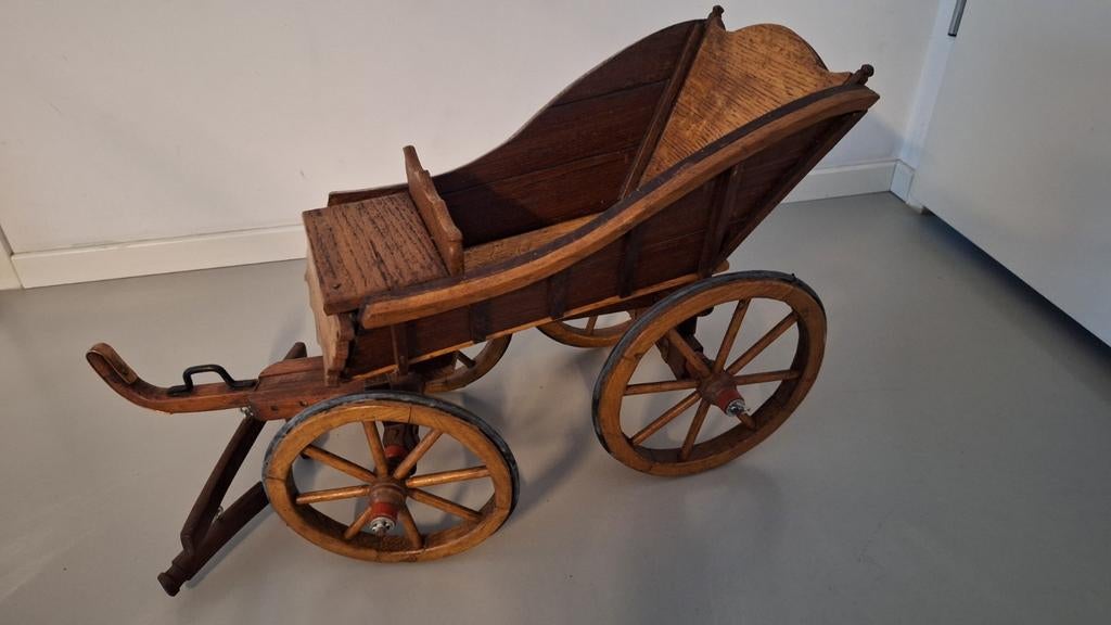 Decoratieve Houten Boerenwagen Model, Overige merken, Gebruikt, Ophalen of Verzenden, Groter dan 1:32