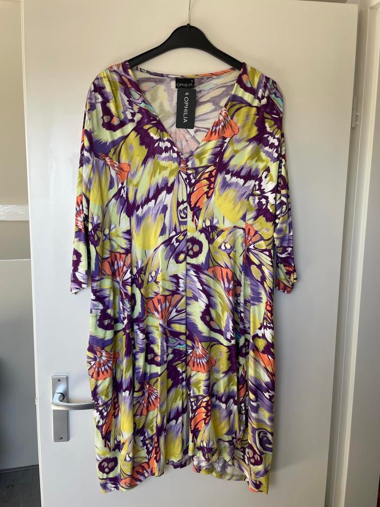Nieuwe jurk Ivy colour fushion dessin van ophilia mt 5 52/54, Overige kleuren, Jurk, Nieuw, Nvt