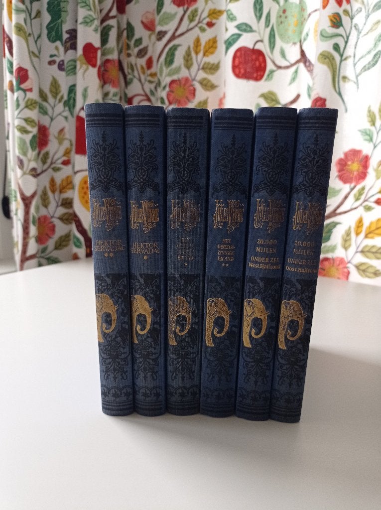 Jules Verne Wonderreizen, 6 boeken, blauwe bandjes, Boeken, Ophalen, Nieuw, Jules Verne