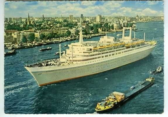 scheepvaart-foto-HOLLAND.AMERIKA.LIJN-s.s ROTTERDAM-poster!, Ophalen of Verzenden, Zo goed als nieuw, Boek of Tijdschrift
