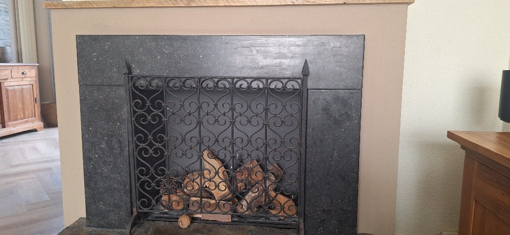 Gietijzer rek, Ophalen of Verzenden, Gebruikt, Inbouwhaard, Houthaard