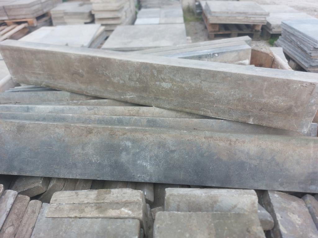 Chinees hardsteen opsluitbanden, 11 st. 100x15x5 cm, Ophalen, Gebruikt, Natuursteen, 100 tot 200 cm
