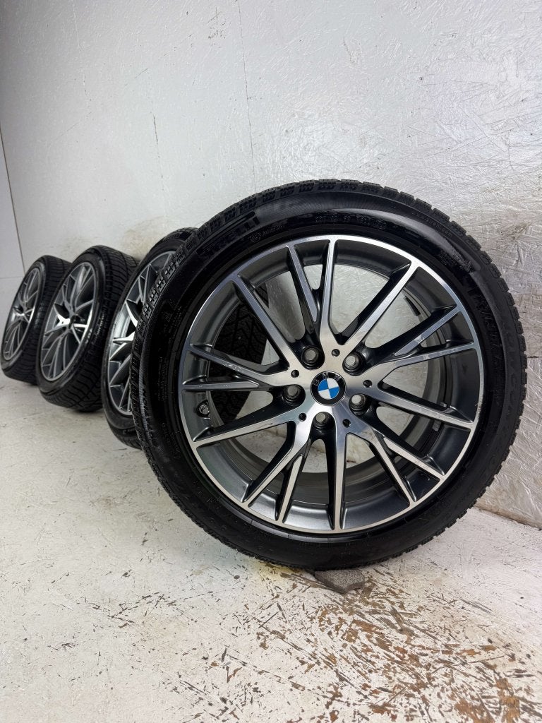 4. Originele BMW 1 2-Serie velgen 17" 5x112 Style 489 winter, Niet ingevuld, Gebruikt, Banden en Velgen, Niet ingevuld