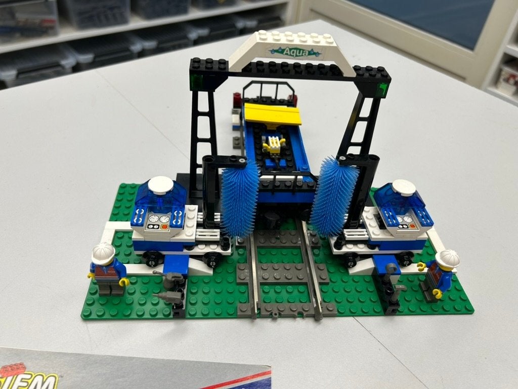 SB2531 Lego trein 4553 9v compleet + boekje, Ophalen of Verzenden, Zo goed als nieuw