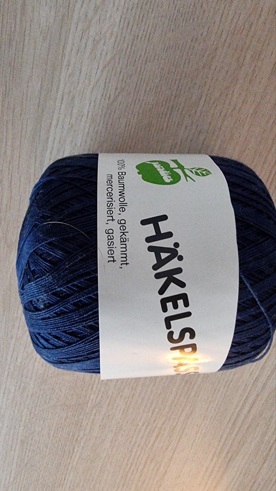 Blauw 100% Katoen Haakgaren - 100g, 566m, Hobby en Vrije tijd, Breien en Haken, Nieuw, Breien of Haken, Wol of Garen, Ophalen of Verzenden