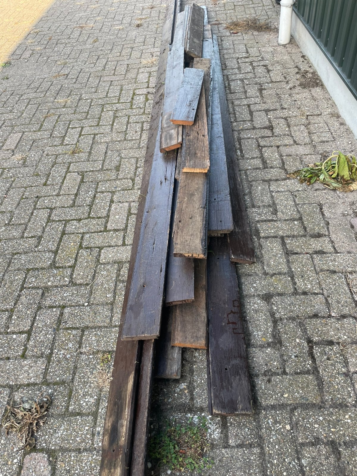 Hardhouten planken, Tuin en Terras, Ophalen, Gebruikt, Planken, Hardhout