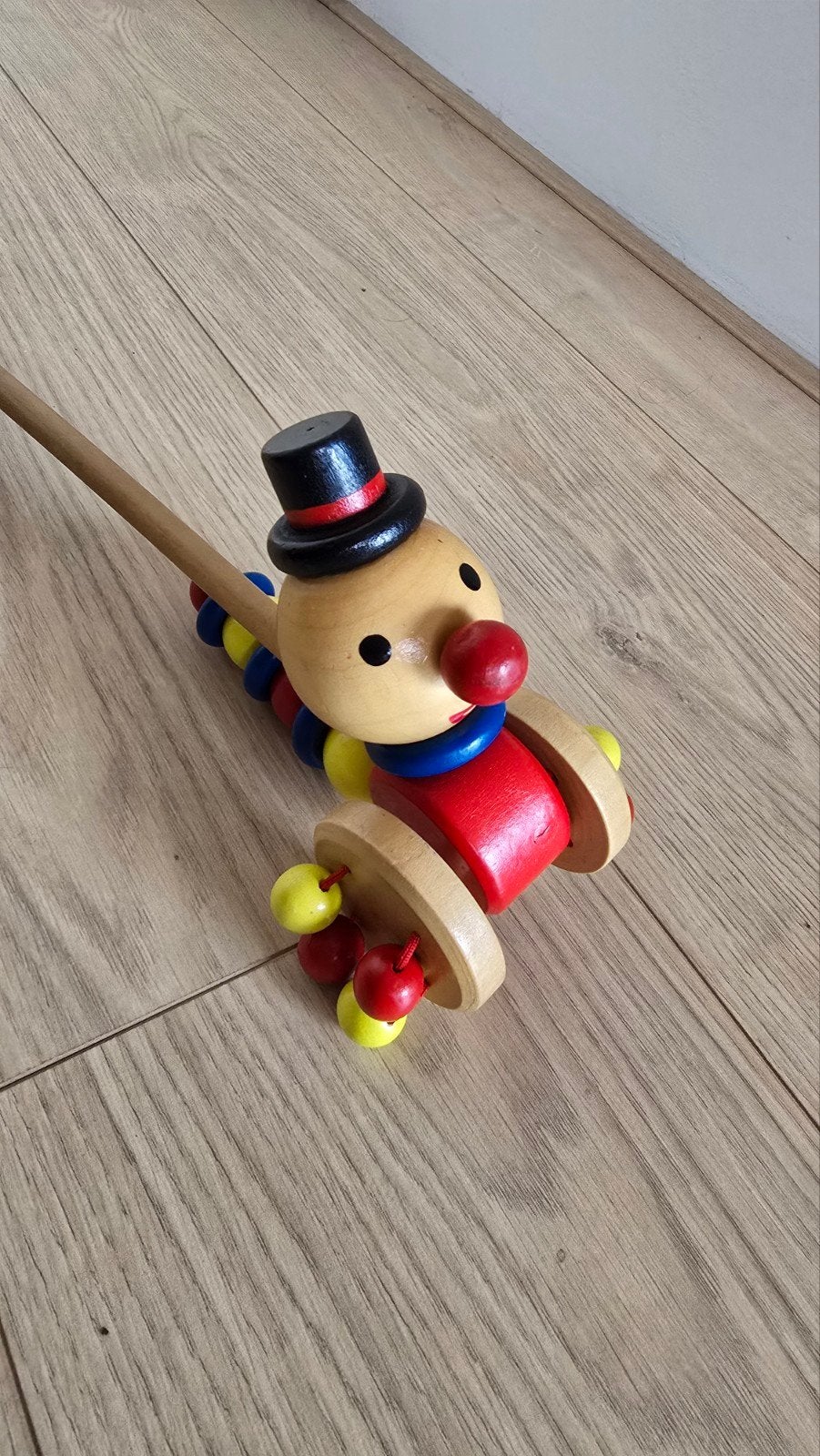 Houten loopstok, Ophalen, Zo goed als nieuw, Duw- of Trekspeelgoed