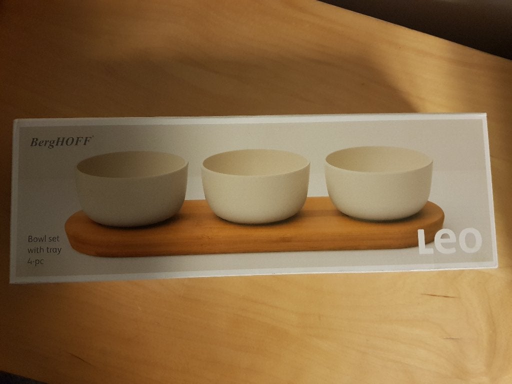 NIEUW Berghoff schaaltjes op plankje, Overige merken, Nieuw, Ophalen of Verzenden, Schaal of Schalen