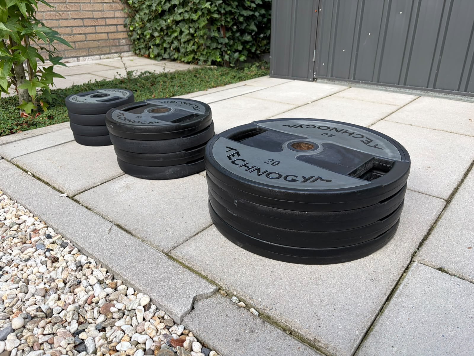 140kg Technogym plates 50mm | schijven | olympische schijven, Sport en Fitness, Ophalen of Verzenden, Zo goed als nieuw