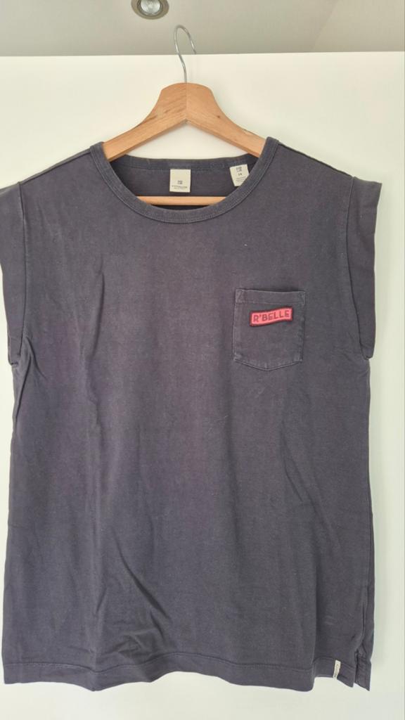 ZGAN! SCOTCH R'BELLE  T-SHIRT STOER GRIJS MT 164, Meisje, Ophalen of Verzenden, Zo goed als nieuw, Shirt of Longsleeve