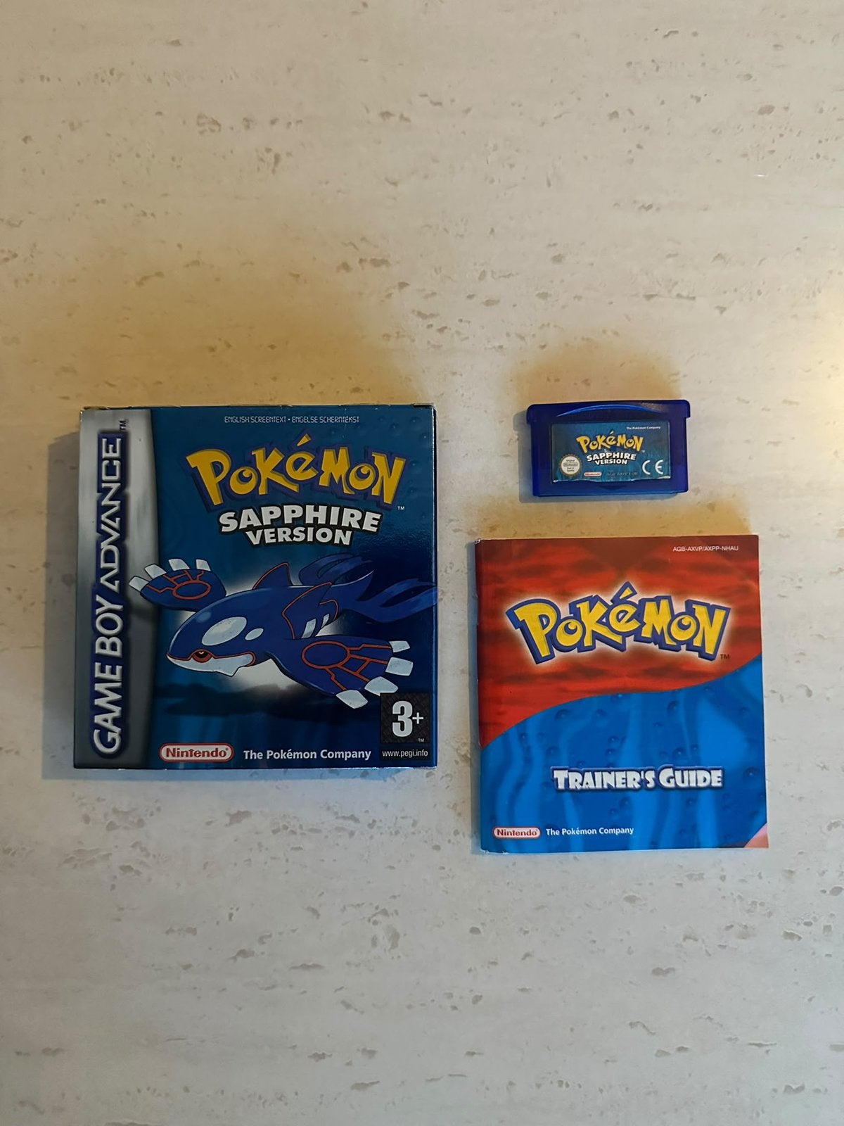 Pokémon Sapphire GBA – Met doos & boekje Werkend!, Spelcomputers en Games, Ophalen, 1 speler, Zo goed als nieuw, Role Playing Game (Rpg)