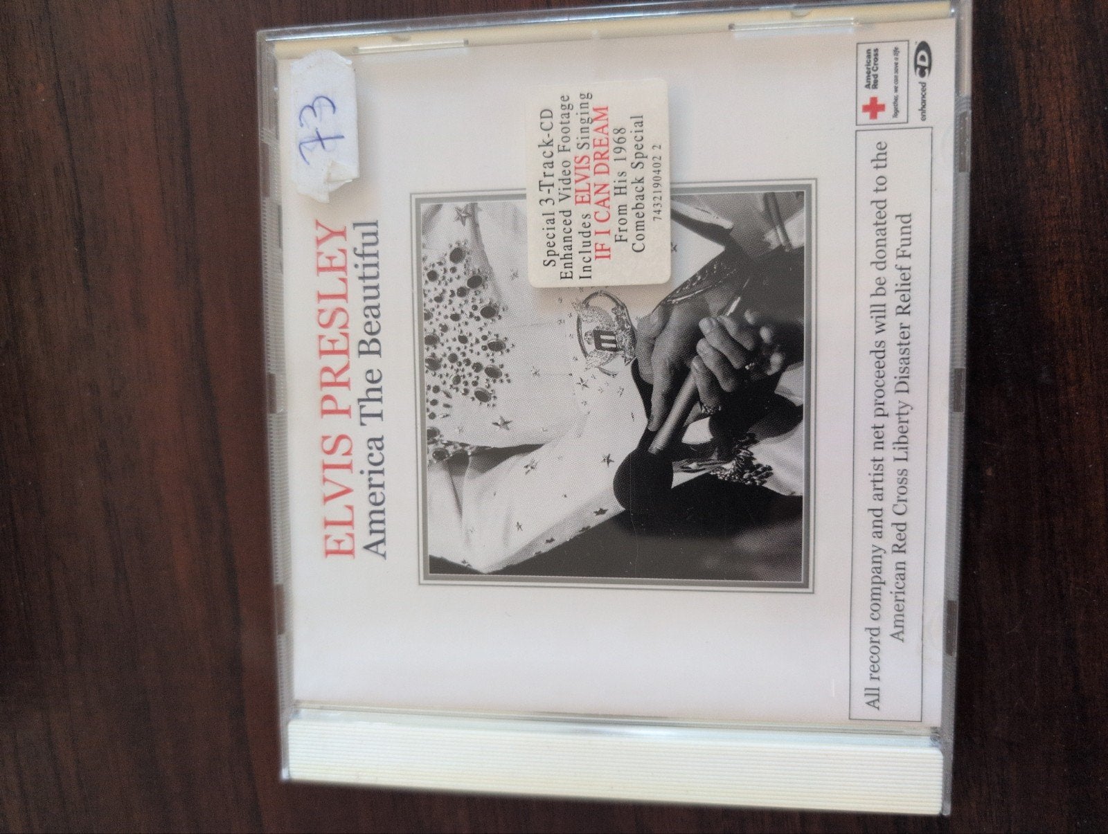 Elvis Presley - America The Beautiful CD (Special 3-Track), Ophalen of Verzenden, Zo goed als nieuw, Pop, Inclusief doosje