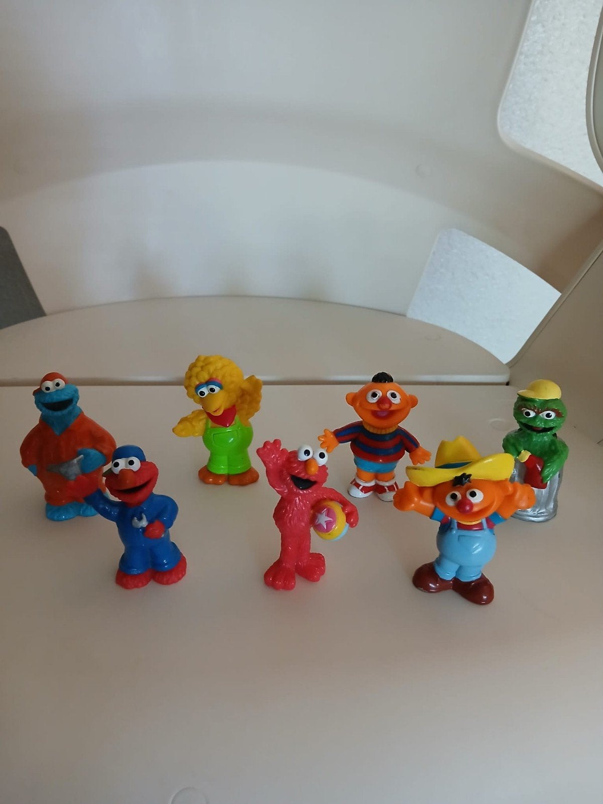 SESAMSTRAAT 7 POPPETJES. Onbeschadigde poppetjes., Ophalen of Verzenden, Gebruikt