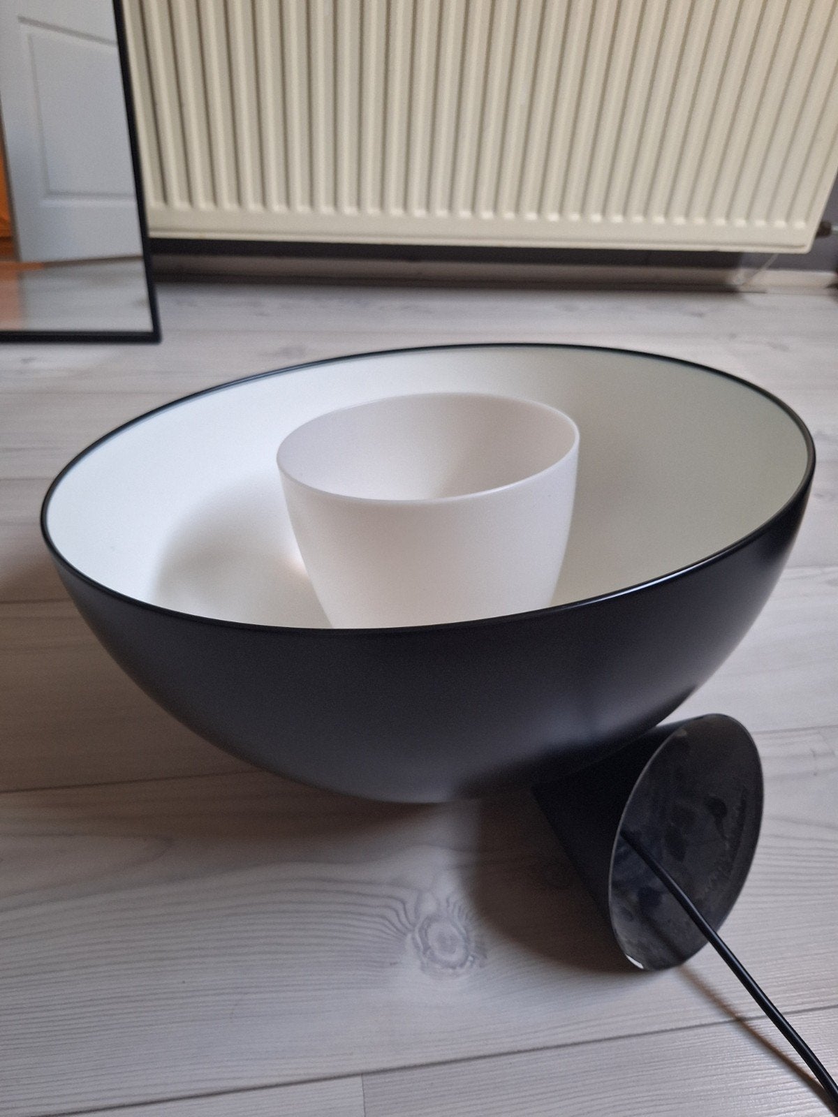 Zwarte hanglamp - Modern design, Huis en Inrichting, Gebruikt, Ophalen of Verzenden, Metaal, Modern