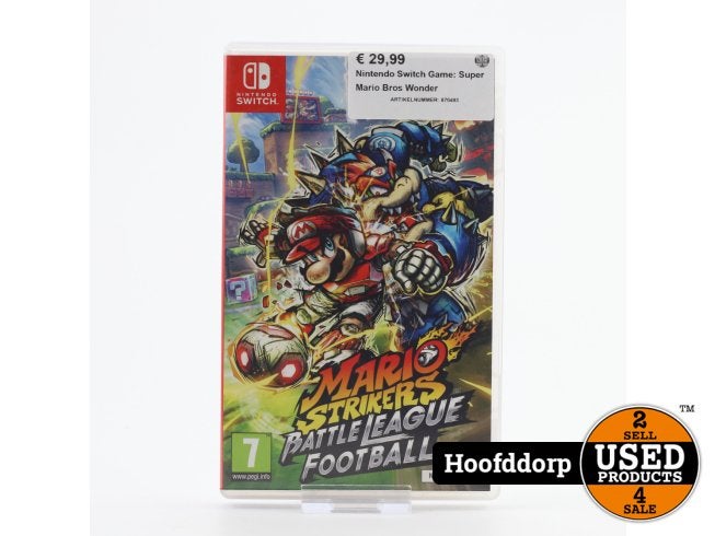 Nintendo Switch Game: Super Mario Bros Wonder, Nintendo, Zo goed als nieuw, Support@nintendo.com, 11-1 Hokotate-cho, Kamitoba, Minami-ku
Kyoto 601-8501
Japan