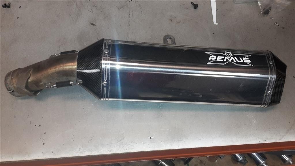 BMW R1200R remus uitlaatdemper model 2010 - 2013 zonder db k, Ophalen of Verzenden