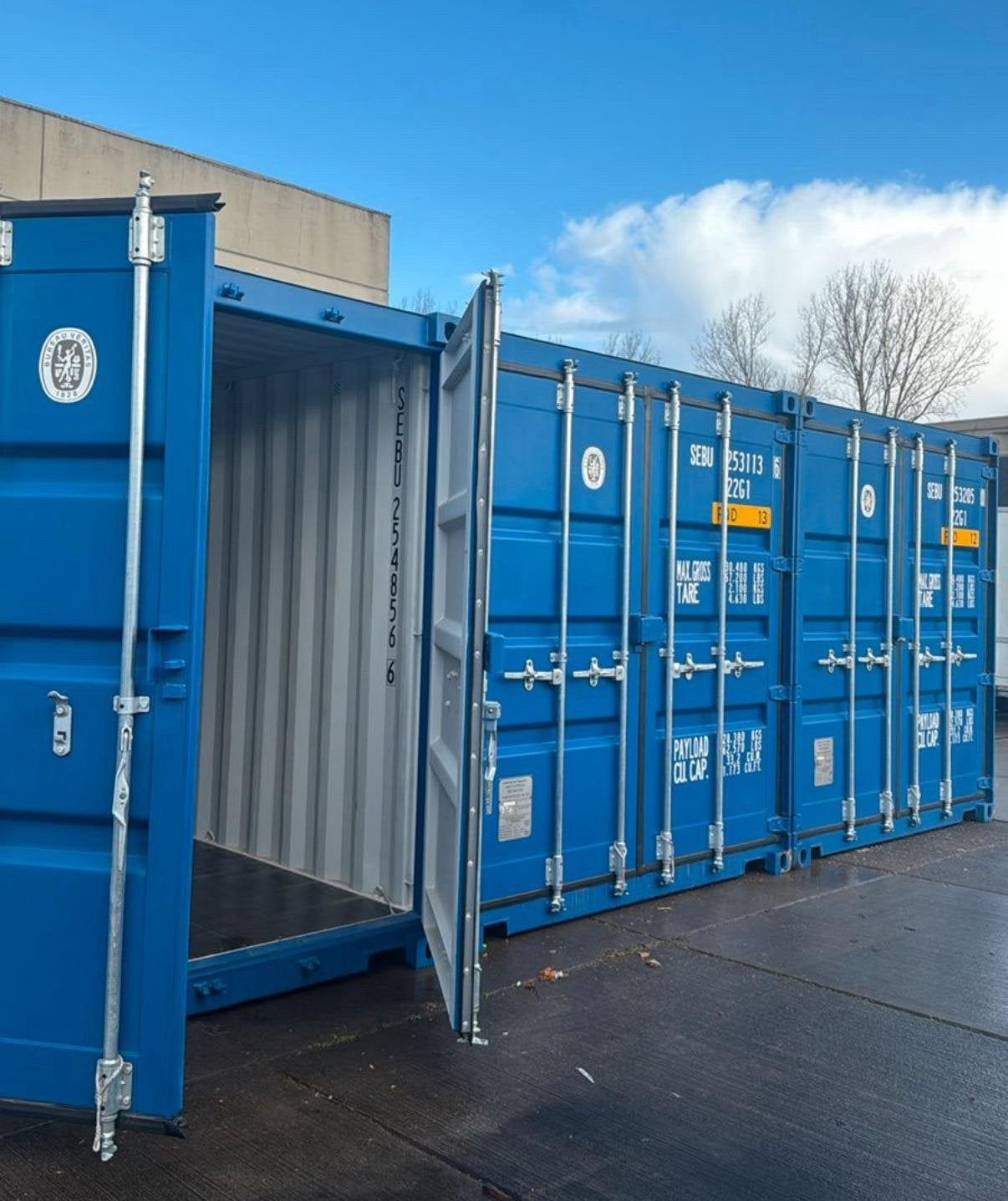 Zeecontainer huren voor opslag – schoon, droog, geventileerd, Ophalen, Nieuw