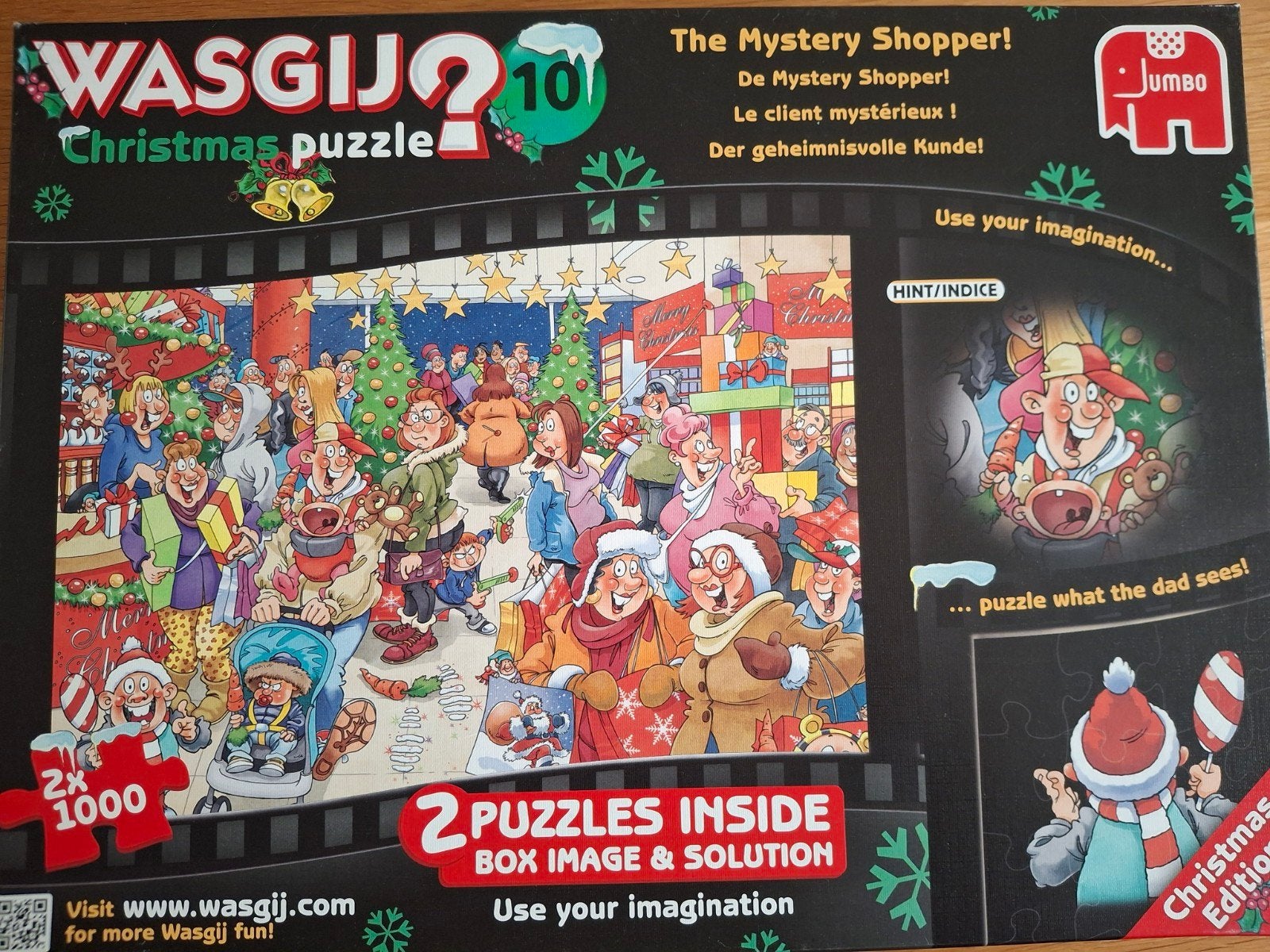 Wasgij legpuzzel kerst, Ophalen of Verzenden, 500 t/m 1500 stukjes, Zo goed als nieuw