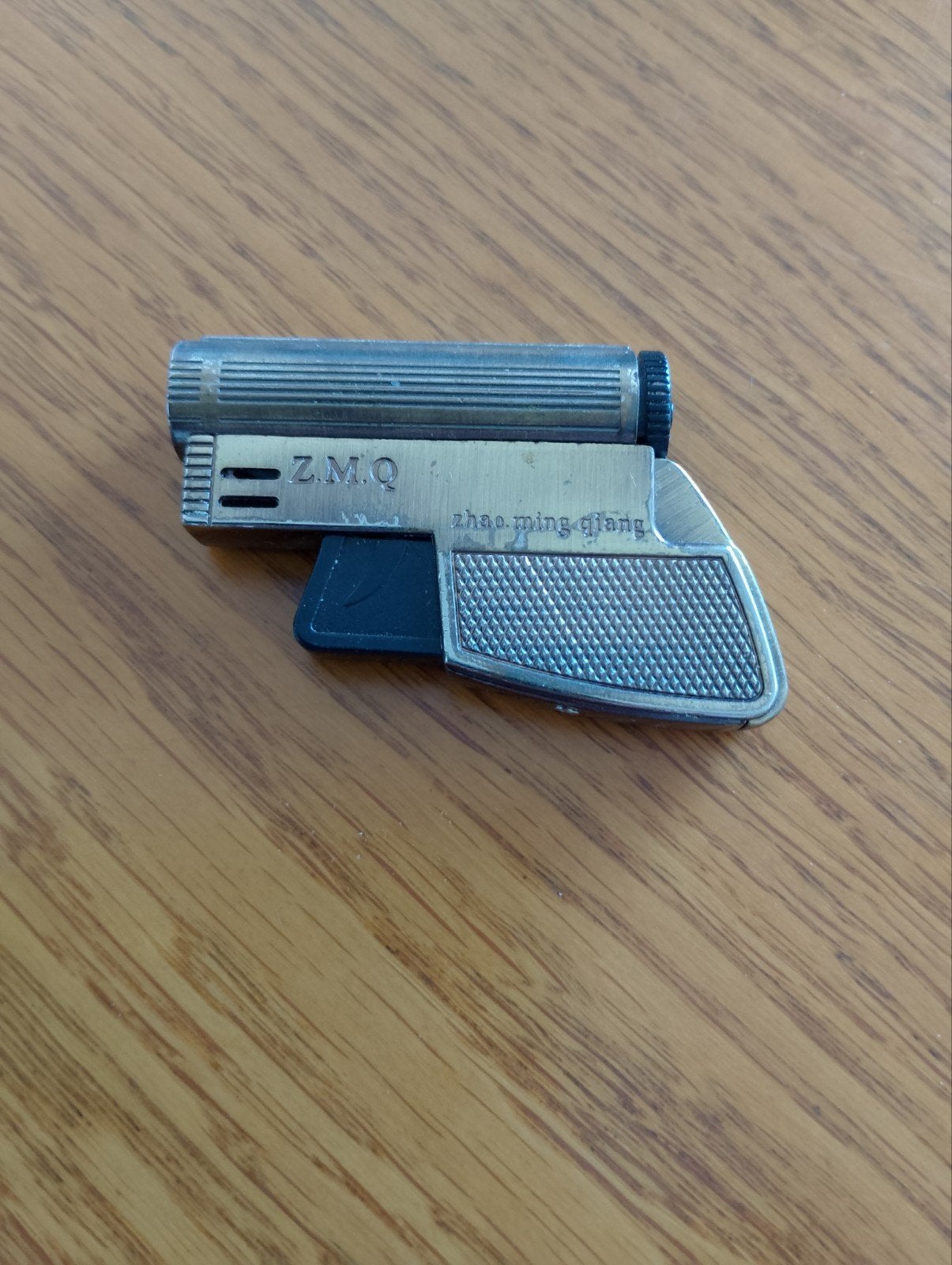Vintage Z.M.Q. aansteker in pistoolvorm, Ophalen