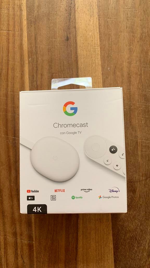 Google Chromecast 4K - origineel en  zgan, Audio, Tv en Foto, Mediaspelers, Ophalen, Zo goed als nieuw