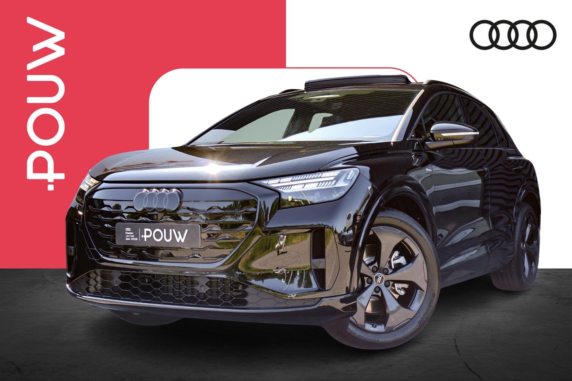 Audi Q4 e-tron 286pk S Edition 82 kWh | 20" Velgen | Panoram, Auto's, 12 maanden, Zwart, 82 kWh, Automatische klimaatregeling