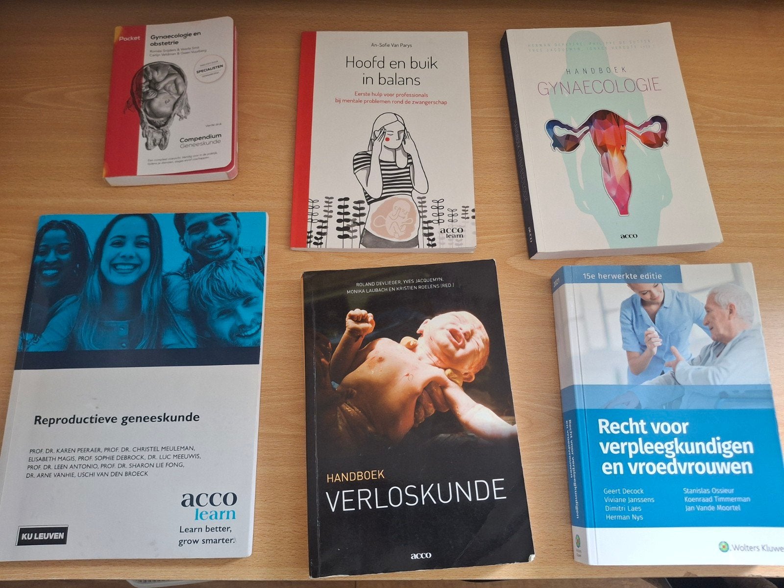 Studieboeken Vroedkunde/Verloskunde België (set), Ophalen of Verzenden, Beta, Gelezen, HBO