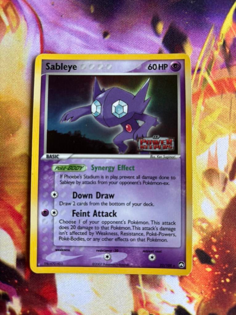 Sableye stamped, Ophalen of Verzenden, Nieuw, Losse kaart