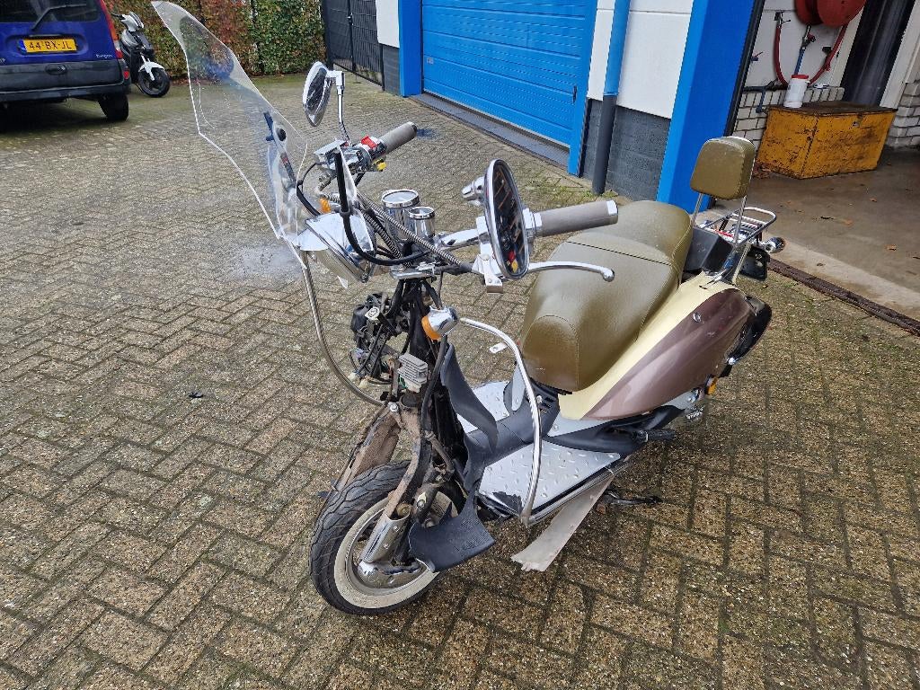 agm retro onderdelen , motorblok 3500km etc etc koplamp rem, Ophalen, Gebruikt, Koplamp, Overige merken