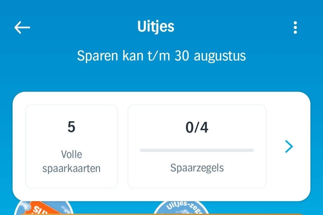 5 digitale AH sp.krt.uitjeszegels,2e kaartje gratis.P.stuk., Verzamelen, Supermarktacties, Albert Heijn, Ophalen