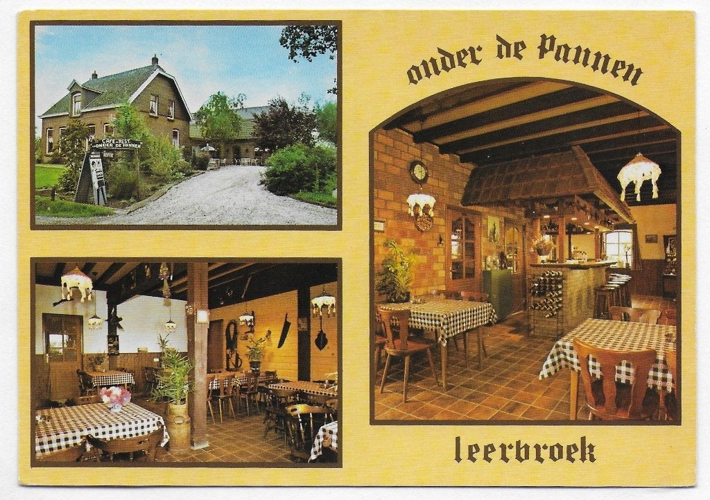 Leerbroek Cafe onder de pannen ansichtkaart( B 2961 ), Ophalen of Verzenden, 1980 tot heden, Gelopen