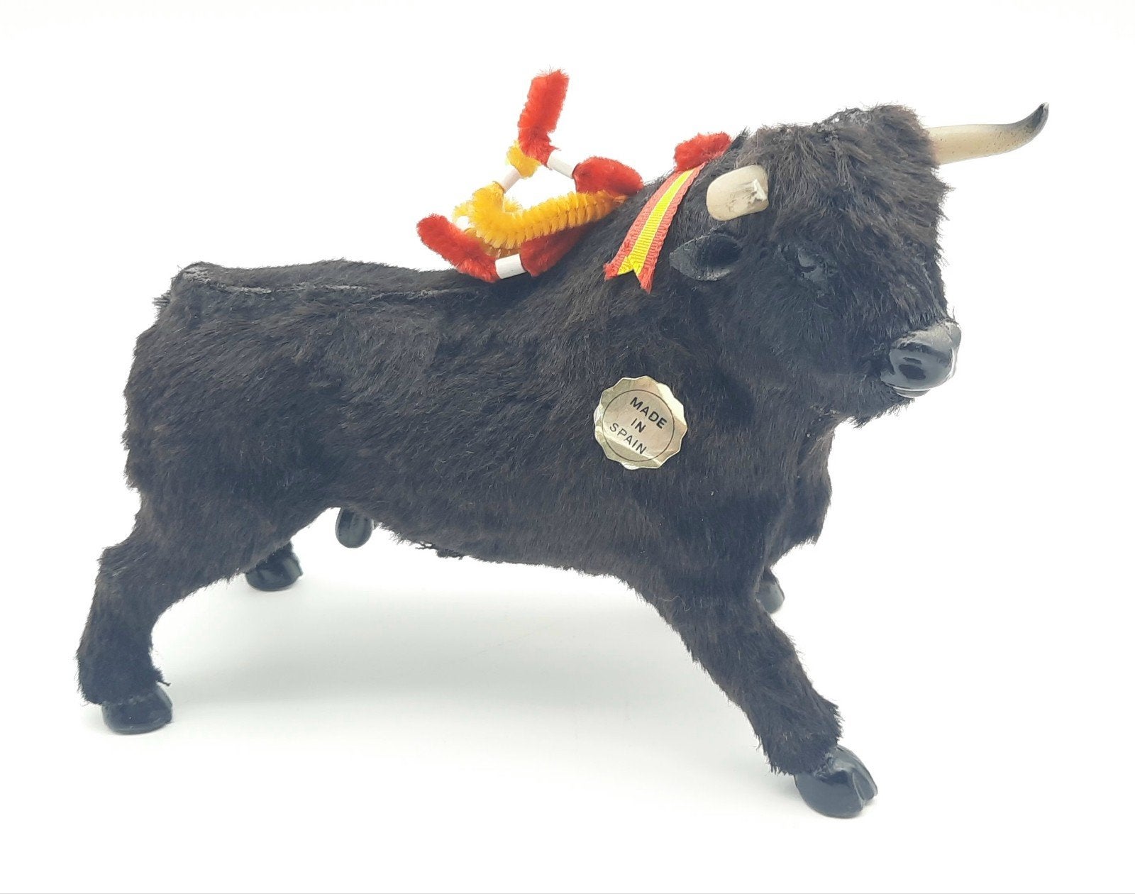 Vintage Spaanse Stierenvecht Stier ca. 14cm hoog, Ophalen of Verzenden