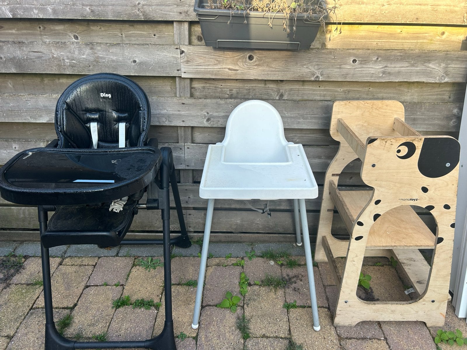 Diverse kinderstoelen - Hoog, meegroei en inklapbaar, Kinderen en Baby's, Ophalen of Verzenden, Gebruikt, Inklapstoel, Afneembaar eetblad